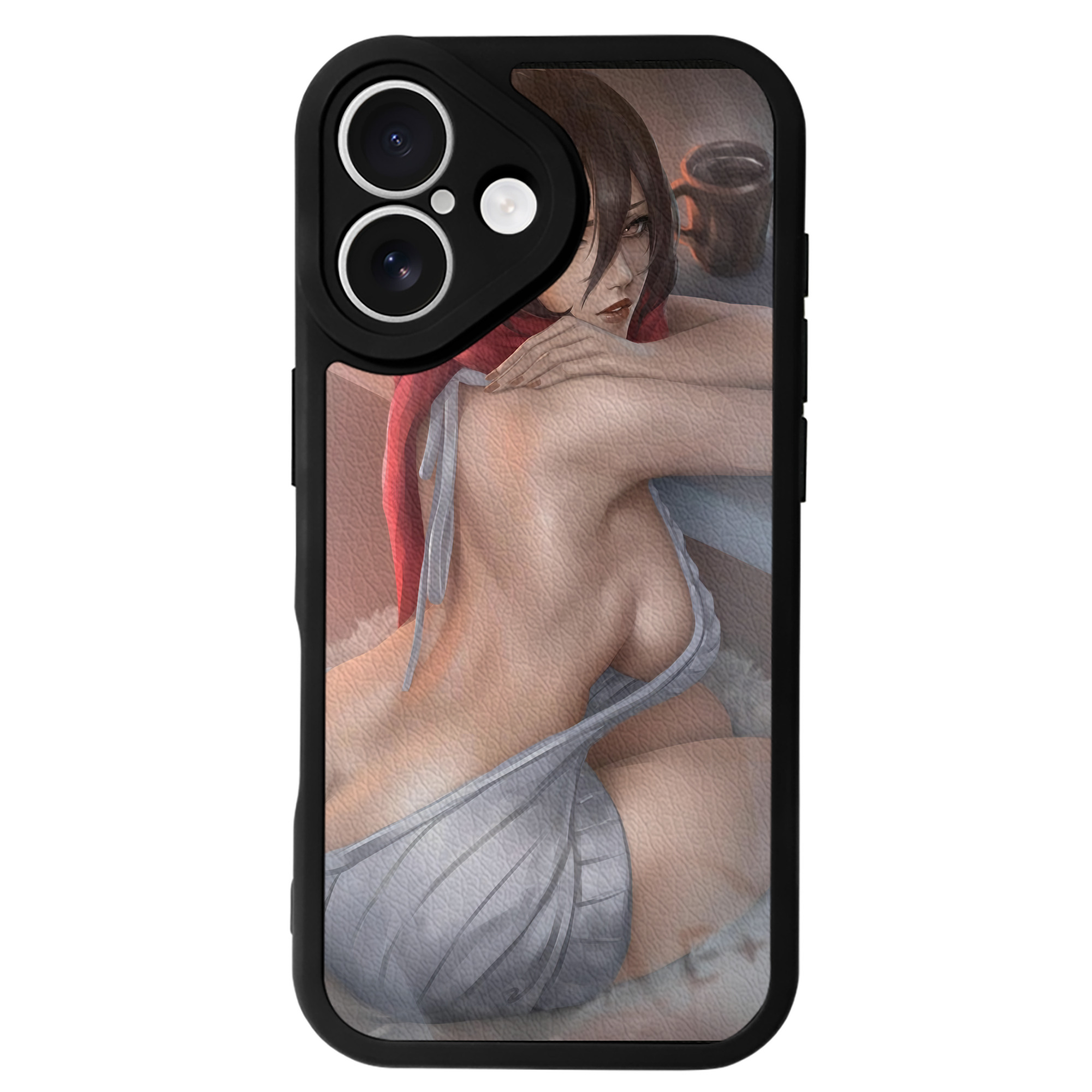 （画像用） 進撃の巨人 Attack on Titan 【iPhone 16シリーズ対応】シリコンスマホケース（レザー調） 材質：シリコン